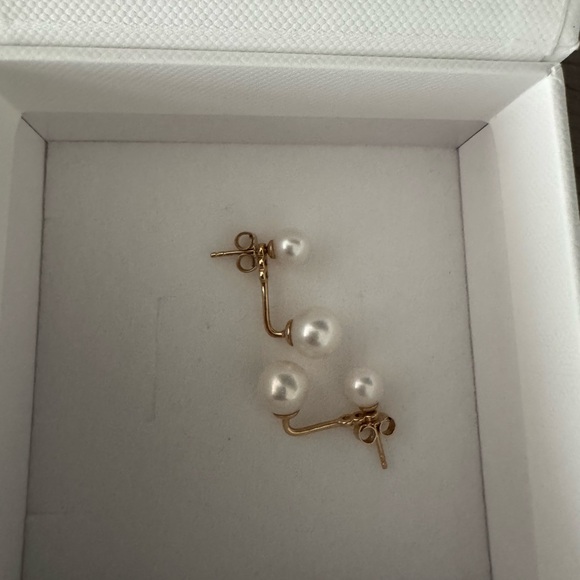 Mejuri Jewelry - Mejuri Elegant Gold Vermeil Pearl Jacket Earrings